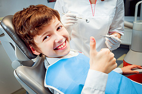 A Child at dental treatment