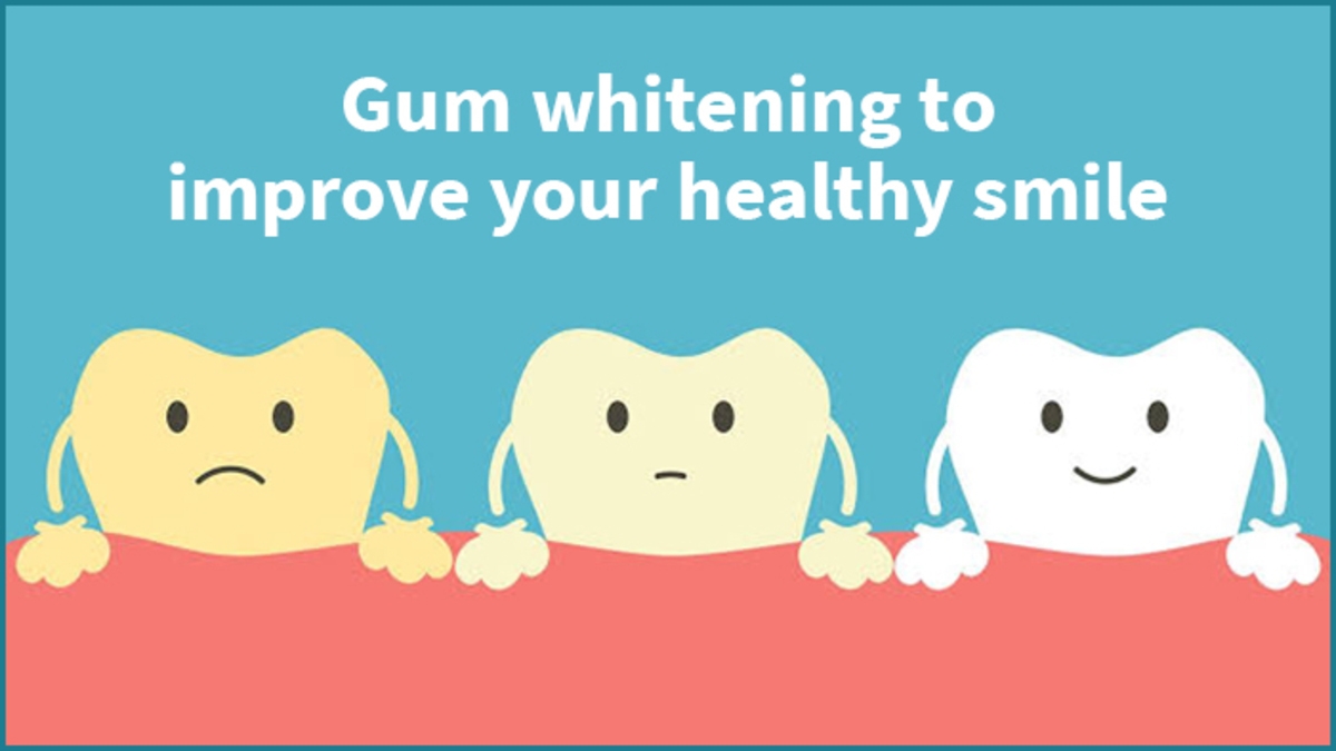 Gum whitening to improve your healthy smile